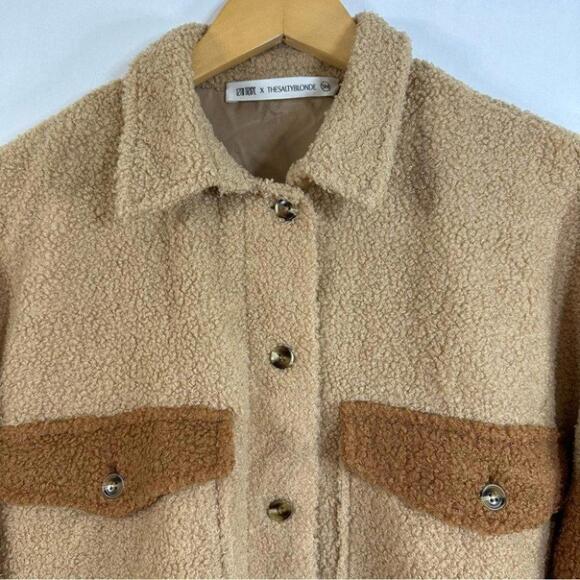 12TH TRIBE x THESALTYBLONDE Two Toned Shacket - Small - Picture 2 of 8